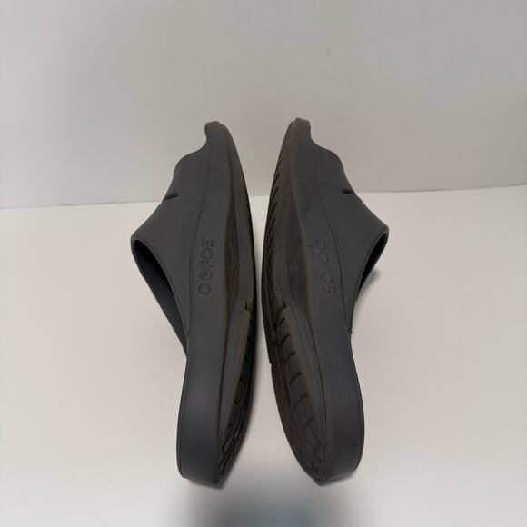 Oofos Ooahh Men's Sport Slide Sandals Grey 12 Comfort Cushion Casual Recovery - Picture 6 of 8